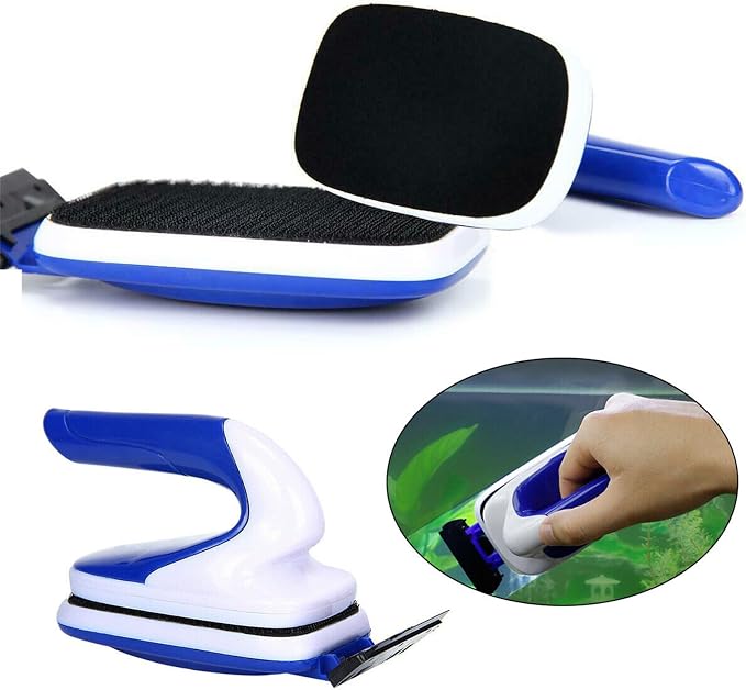 Magnetic Fish Tank Scraper Cleaning Brush Scraper Fish Bowl Magnet Brush