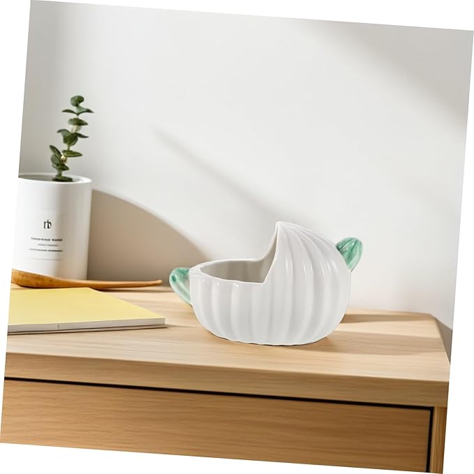 Toddmomy Pet Ceramic Bathtub Portable Sand Bath Ceramic Hamster Tub Hamster Sand Bath Small Animal Toilet Small Pet Supplies Chinchilla Dust Bath Bowl Hamster Bath Tub Ceramics White