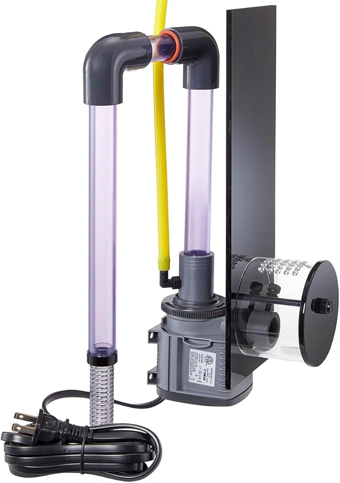 AquaReady HF-M Hang On Back Aquarium Filter with Protein Skimmer - Filtration for Saltwater Aquariums, Fish Tanks Up to 60 Gallons, Ultra Quiet Multi Step Filter, Probe Holders, Inlcudes Bio Media