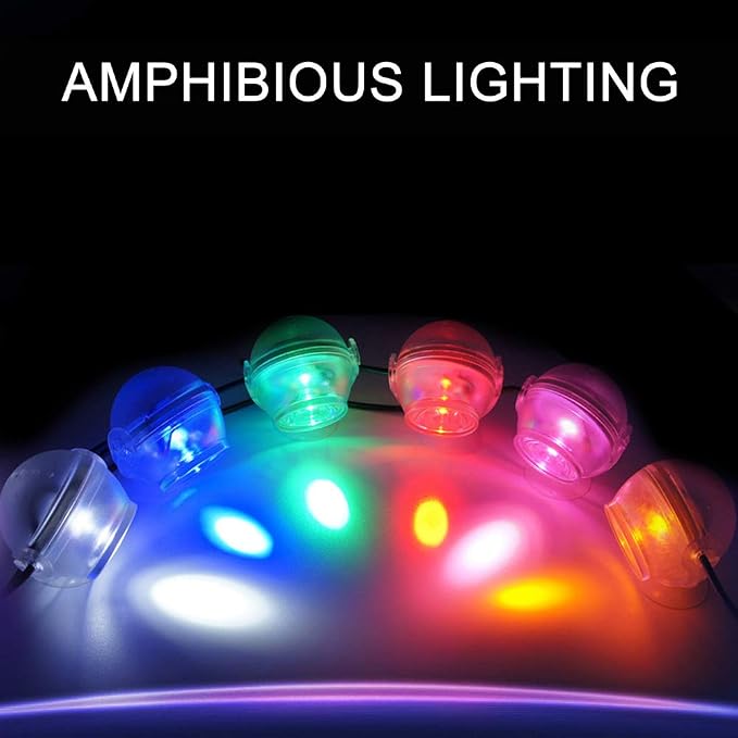 GLOGLOW Aquarium LED Light Submersible Color Changing Fish Tank Light | USB Night Spot Lamp for Freshwater Saltwater Tanks Reef Decoration