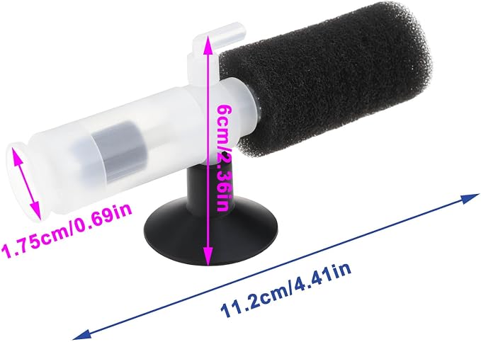 2PCS Mini Aquarium Sponge Filter Compatible with Aquarium Oxygenation Circulation Filtration