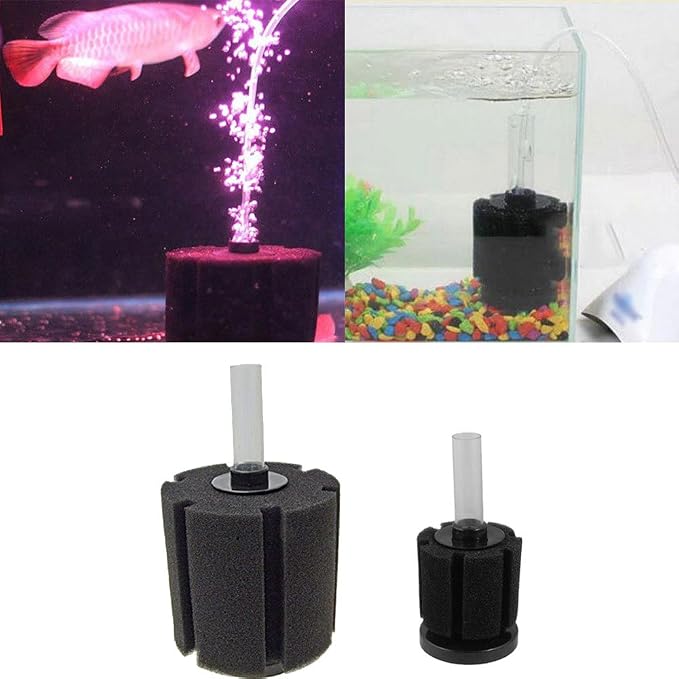 Bio Sponge Filter Air Pump Driven Breeding Fry Betta Shrimp Nano Fish Tank Aquarium (Small)