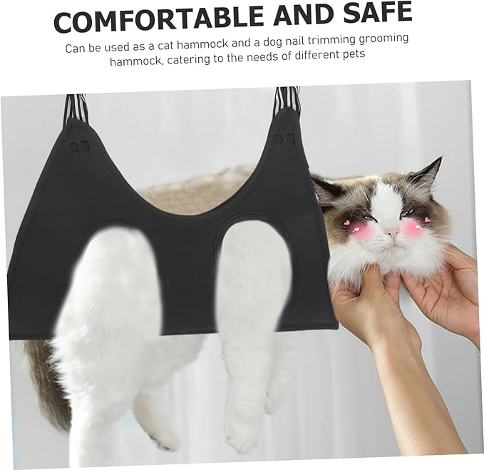 BESTonZON Pet Grooming Hammock for Animals Space-Saving Sling for Cat Nail Trimming and Dog Grooming Design for Easy Hanging and Pet