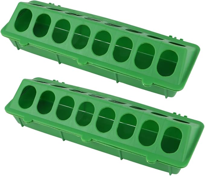 VICASKY 2pcs Energy Food Tank Bird Seed No Mess Feeder for Outdoor Birds and Pigeons