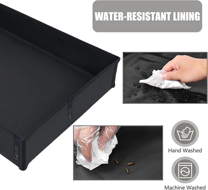 Guinea Pig Cage Liner, Open Door Waterproof Liner for C&C Rabbit Cage, Easy to Install, Tarp Bottom Waterproof, Not Include Cage (24" X 48")