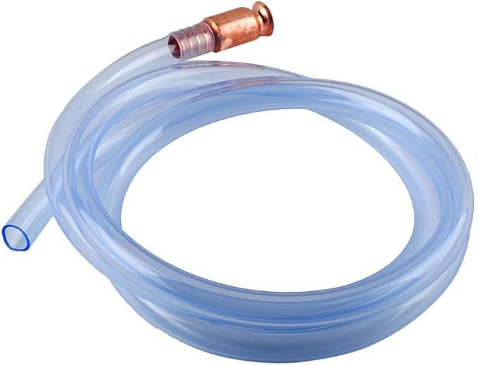 Gas Siphon Hose Pump, Shaker Siphon Hose for Gasoline/Fuel/Water Transfer | 1/2" Valve, Safety Self-Priming Hose for Other Liquids, No Assembly and Easy Storage for Cars, Boats and Motorcycles