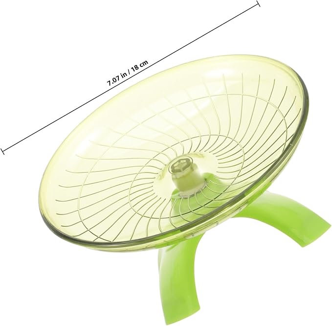 Silent Small Pet Running Wheel Reusable Flying Saucer Exercise for Hamsters Chinchillas Hedgehogs and Squirrels Low Noise Wheel for Enclosure Training and Enrichment