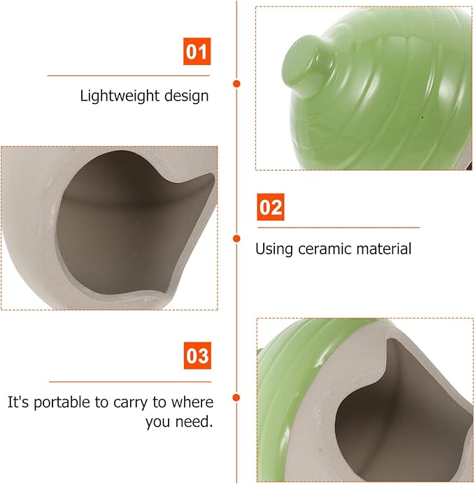 Tiny Ceramic Nest Hamster Bed Portable Hide Toy for Small Pet Guinea Pig
