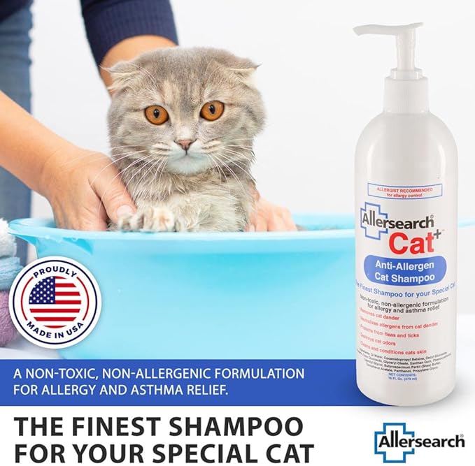Allersearch Cat+ Anti-Allergen Cat Shampoo
