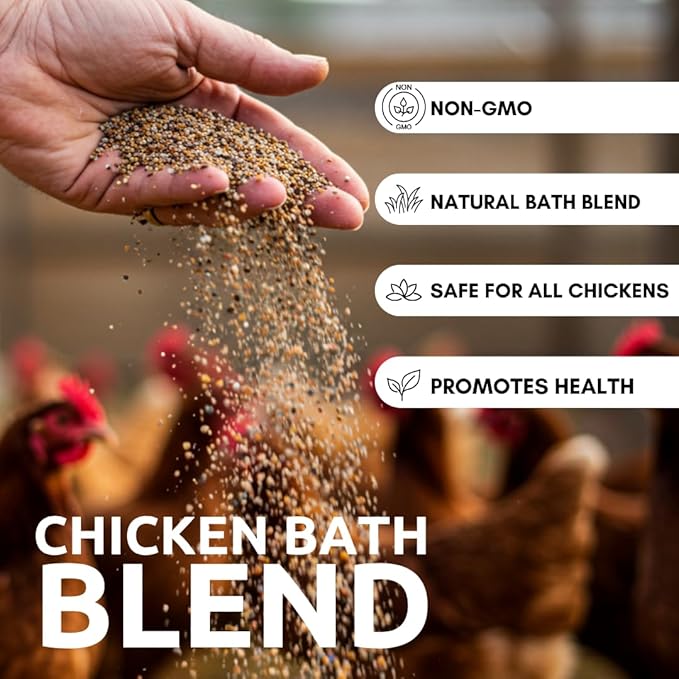 World’s Best Chicken Dust Bath – Natural Wood Ash, Sand & Fine Dust Blend – Safe for All Chickens (12 Ounces)
