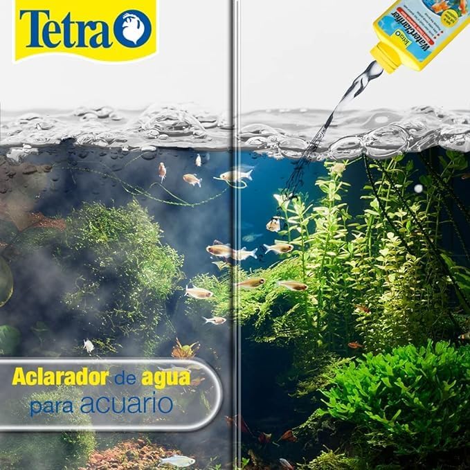 Tetra Water Clarifier Treatment For Aquariums, 8.45 oz | Quickly Clears Cloudy Or Hazy Aquarium Water, 1 Teaspoon Treats 10 Gallons Of Water, For Use In Freshwater Fish Tanks