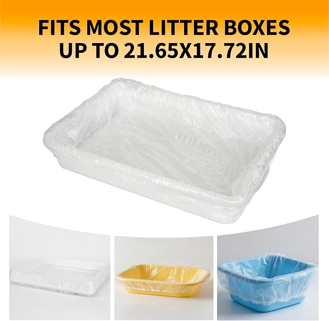 BESNEW Small Animal Bedding & Litter,50 pcs Disposable Rabbit Cage Liner Bags 3s Quick Clean for Bunny Cat Guinea Pig Ferret Chinchilla