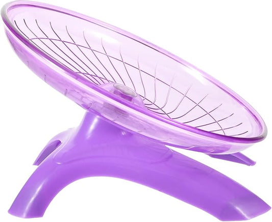 Silent Hamster Exercise Wheel 12-inch Flying Saucer for Hamsters Hedgehogs and Gerbils Design for Indoor Play