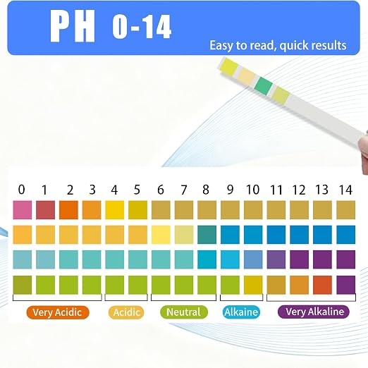 pH Test Strip 0-14 - 200 Strips Universal Litmus Paper Quick Reliable pH Testing Kit for Liquid Testing, Drinking Water, Saliva, Aquariums, Labs and Soap Making
