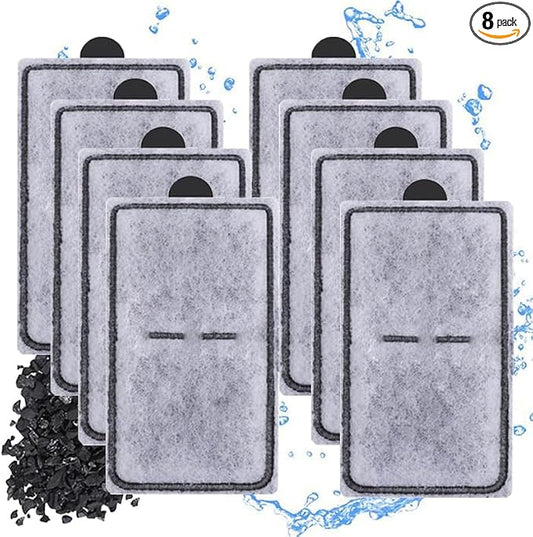 8 Packs PF-S Aquarium Replacement Filter Cartridges Compatible with Top Fin Silenstream PF10 Power Filters Fish Tank Filter Cartridge