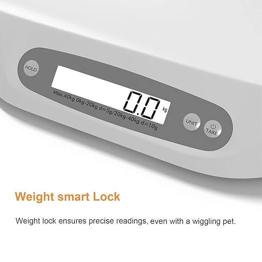 Dog Scale for Small Dogs, cat Scale,Digital pet Scale for Weighing,Measuring Range:40g-88Lb,Suitable for Puppy and Kitten to Adult Animals