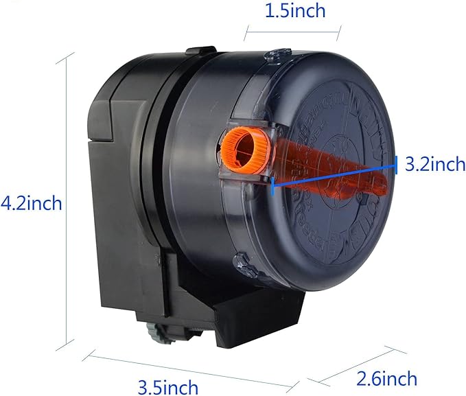 Saim Battery-Operated(AA) Automatic Fish Feeder for Aquariums, Fish Feeder Auto Dispenser for Holidays Weekend and Travel