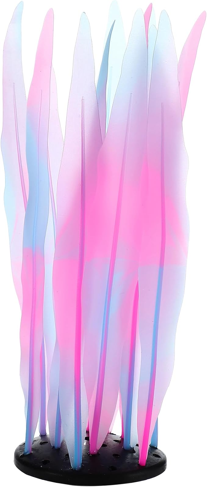 Aquarium Glowing Kelp Plant, Soft Silicone Glowing Decorations Pink