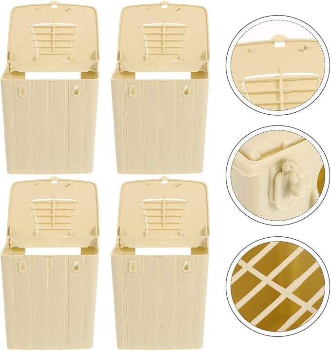 POPETPOP 12Pcs Bird Breeding Box - Cockatiel, Parrot, Finch Nesting House, Plastic Birds Nest, Smooth Touch, Easy to Clean