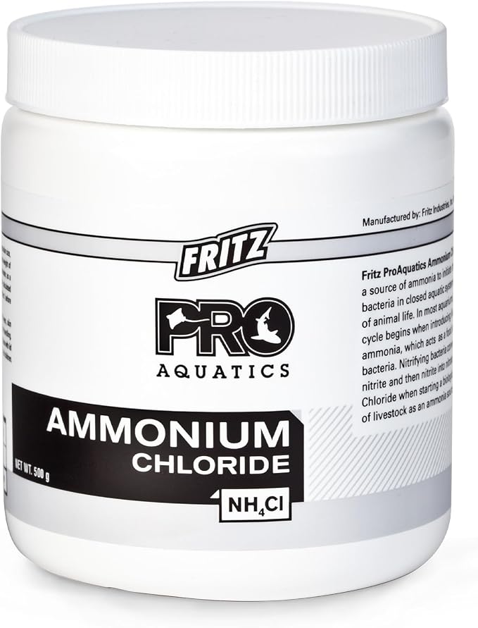 Fritz Pro Aquatics Ammonium Chloride - Ammonia Source for Fishless Cycling (500 g)