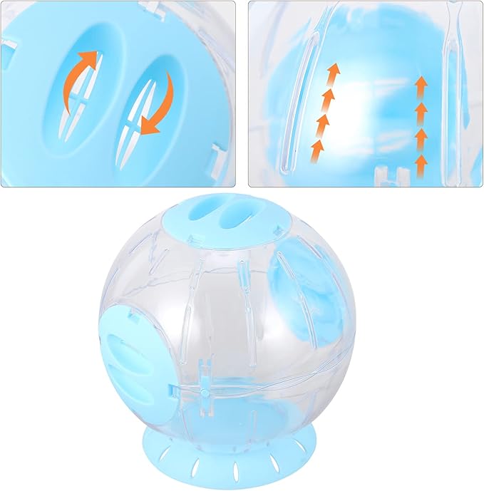 Hamster Running Ball 8.66-Inch Transparent Pet Toy for Small Animals Exercise and Activity Wheel Suitable for Hamsters Gerbils Rats Hedgehogs