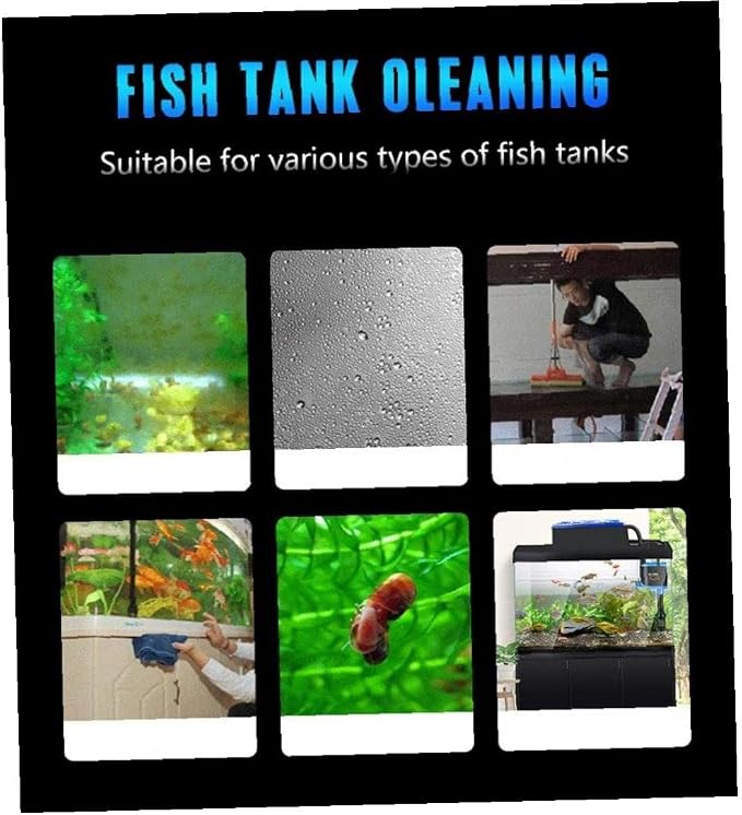 Magnetic Aquarium Fish Tank Glass Algae Scrubber Cleaner Scraper Floating Clean Brush