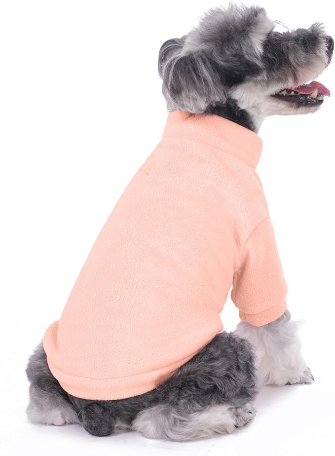 GYALAPERI Dog Sweater, 3 Pack Dog Sweaters for Small Dogs Girl Boy, Ultra Soft Warm Puppy Clothes Dog Coat for Winter (Rose+Lt Pink+Lt Purple, X-Small)