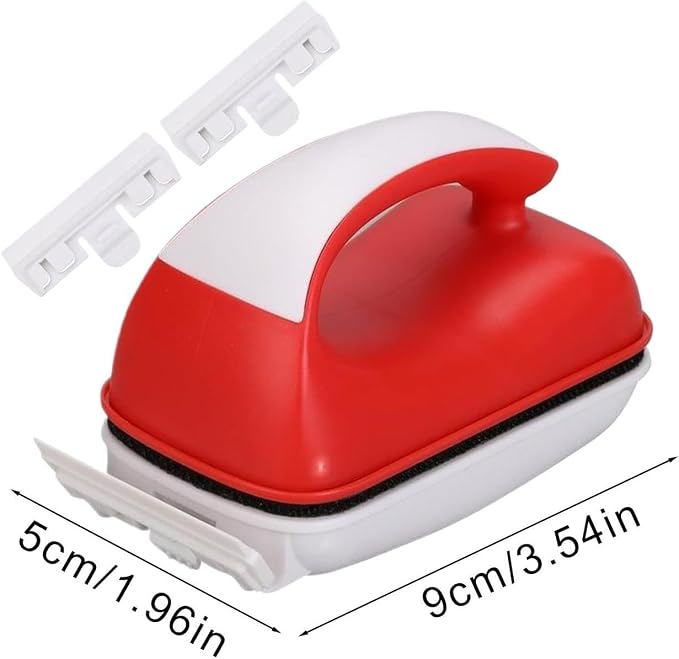 Fish Tank Glass Cleaner Magnet Effective Algae Removal Scraping Tool | Aquarium Floating Cleaning Brush for Fish Tank