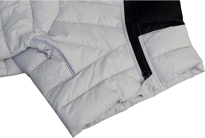 Warm Dog Coat, 4 Legs Covered Waterproof Windproof Reflective Vest, Zippered Adjustable Outdoor Snow Jacket for Small Medium Large Dogs, Off White S
