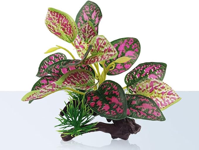 4 Pack Tall Aquarium Plants - Reptile Habitat Plants Realistic Silk Fake Betta Fish Tank Decor for Terrarium Aquascaping