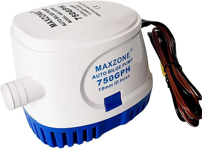 Automatic Submersible Boat Bilge Water Pump 12v 750gph Auto with Float Switch (750 GPH)