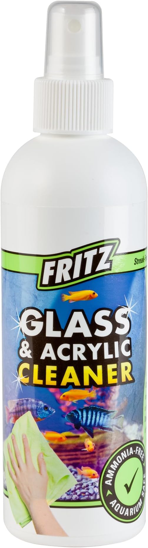 Fritz Aquatics Aquarium Glass & Acrylic Cleaner Spray for a Crystal Clear Tank (8-Ounce)