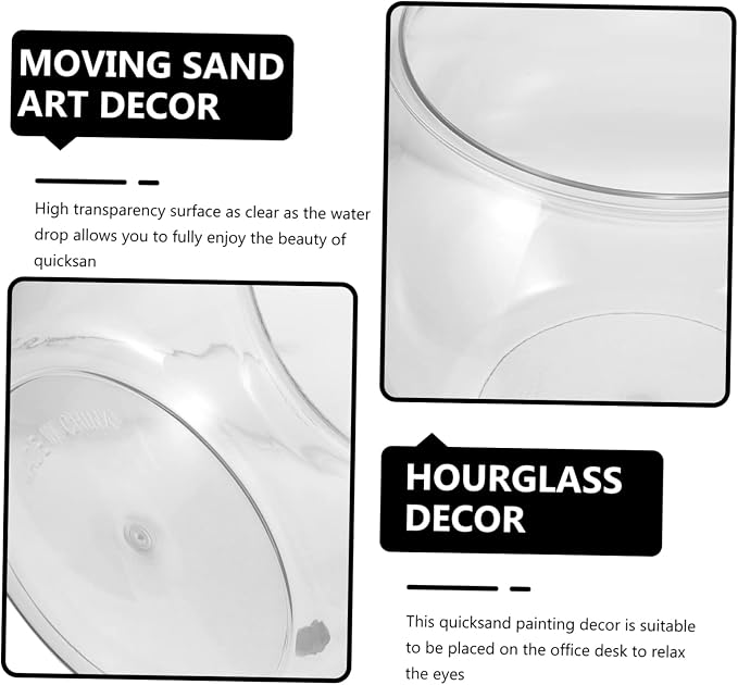 Transparent Fish Tank Clear Plastic Fish Bowl for Goldfish Turtle Desktop Aquarium Tabletop Tank Micro Landscape Container Decorative for Home Office Living Room 7.87 X 7.87 X 6.69 in