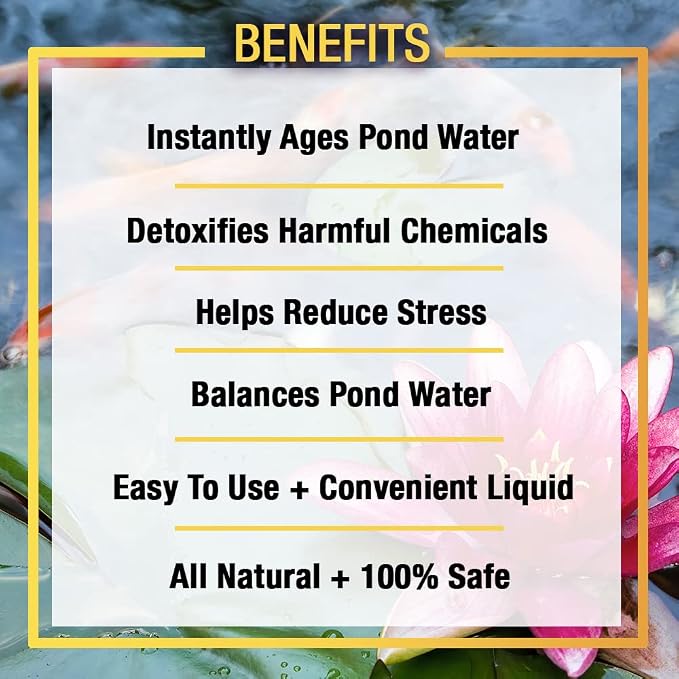 MICROBE-LIFT XTP32 Xtreme Water Conditioner Treatment for Ponds and Outdoor Water Gardens, Safe for Live Koi Fish, Plant Life, and Décor, 32 Ounces