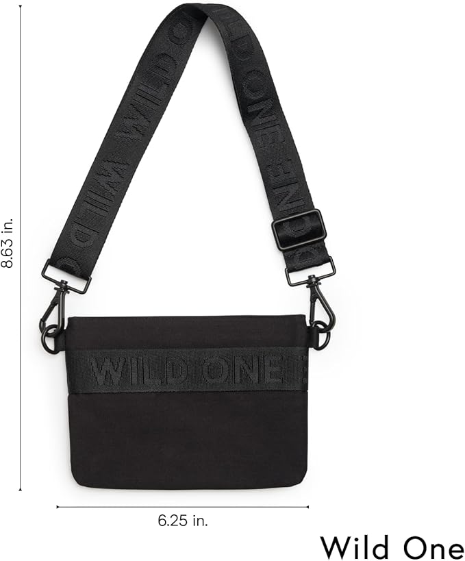 Wild One Treat Pouch, Fanny Pack or Cross-Body Bag, Made from Recycled Knit, Poop Bag Dispenser
