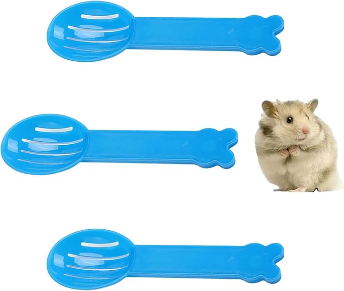 3PCS Hamster Bedding Scooper Pooper Sand Spoon Sifter Cage Cleaning Shovel Chinchilla Dust Bath Scooper Gerbil Sand Bath Scoop
