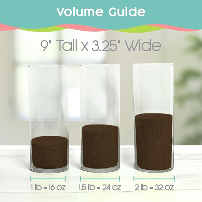 Dark Chocolate Unity Sand, 1 Lb, Brown Colored Sand for Weddings, Vase Filler, Home Décor, Crafts, Terrariums, and More