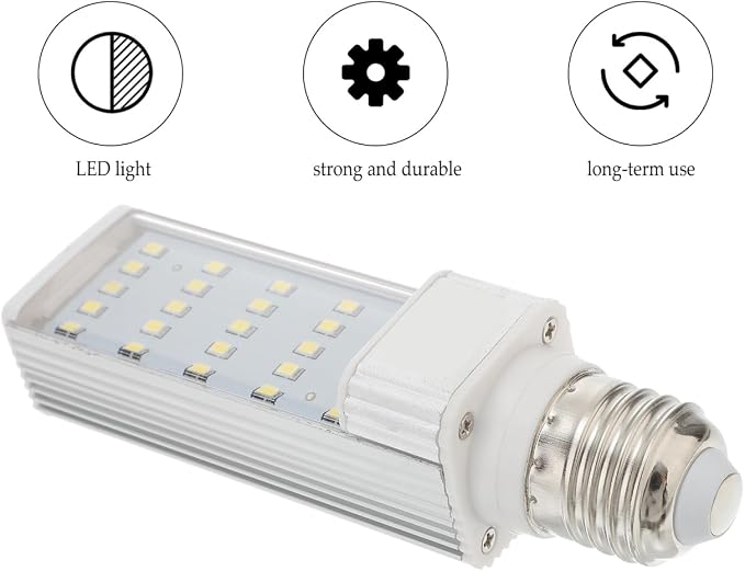 UEETEK E27 5W Led Lamp for Fish Tank Aquarium Light for and Box Led Lamp for Aquarium Plant Growth White 5.11 X 1.49 X 1.49 in