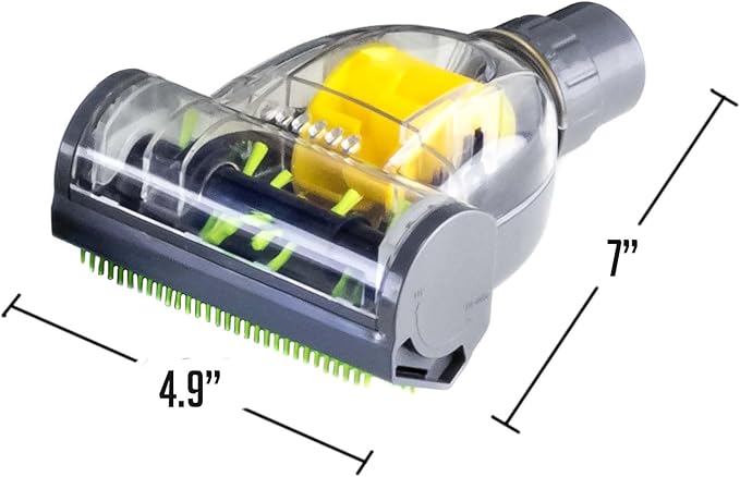 OVENTE Universal Pet Hair/Sofa Brush Attachment Compatible with ST2000, ST2010 and ST2620 Canister Vacuum Cleaners for Efficient Home Cleanup, Easy to Use and Detach, Yellow ACPST2674