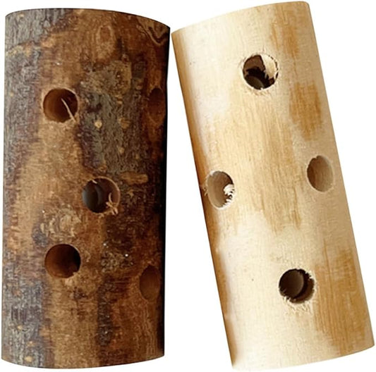 2pcs Apple Wood Nibbling Stick for Hamsters Guinea Pigs Rabbits Natural Pet Chew Toys for Teething