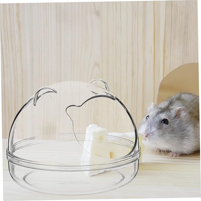 Toyvian Quality Hamster Bathtub Guinea Pig Bath Basin Pet Supply Chinchilla Dust Bath Hamster Tube Tub Animal Cage Liners Compact Lightweight Detachable Design Suitable for Pet Bathroom