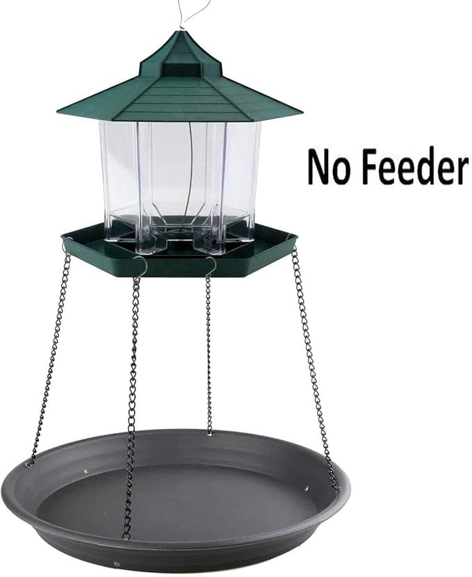 AUXPhome Bird Seed Catcher Tray Platform Feeder Hanging Tray Outdoors Backyard Garden for Bird Feeders, Great for Attracting Birds Outdoors, Backyard, Garden. Help Reduce Seed Waste - No Feeders