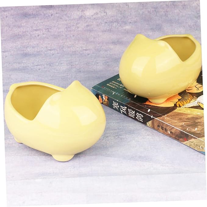 HANABASS Pet Supplies Ceramic Bathtub for Hamster Chinchilla Ferret Dust Bath Shelter