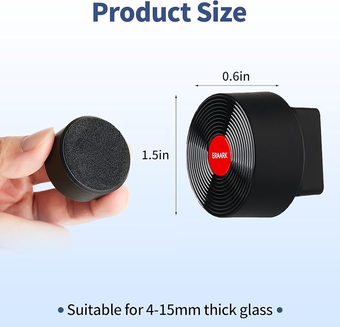 ERAARK Aquarium Magnetic Cleaner Brush for Small Glass Fish Tank Floating Cleaner Scrubber Brush Magnet Scraper Aquarium Cleaning Tools Black