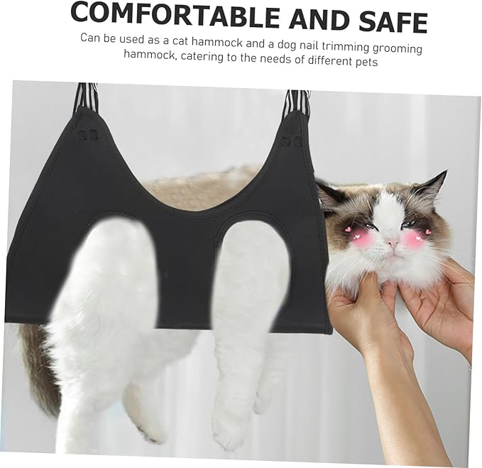 BESPORTBLE Pet Grooming Hammock for Cats Dogs Sling for Nail Trimming Space-Saving Design Comfortable Pet Hammock for Animals Material