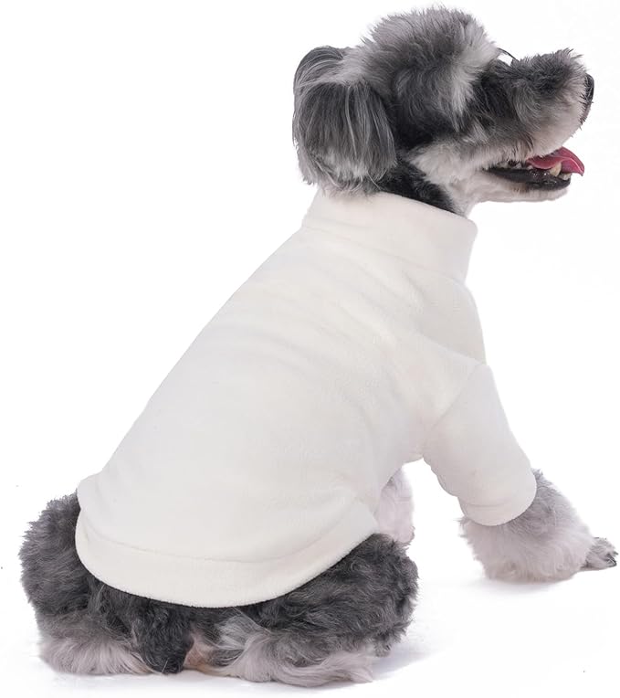 GYALAPERI Dog Sweater, 3 Pack Dog Sweaters for Small Dogs Girl Boy, Ultra Soft Warm Puppy Clothes Dog Coat for Winter (Camel+Beige+Yellow, XX-Small)