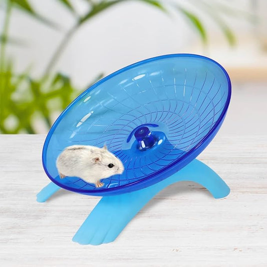 Large Flying Silent Spinner Saucer Exercise Jogging Running Wheel for Small Animal Hamster Gerbil Rat Mouse Rodent Degu Dagus Hermit Crabs Hedgie