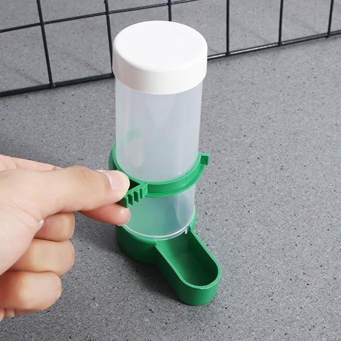 Bird Feeder 2PCS Plastic Bird Water Drinker Hanging Food Dispenser Automatic Drinking Fountain Bird Supplies Parrot Feeding Tool Bird Cage Accessories