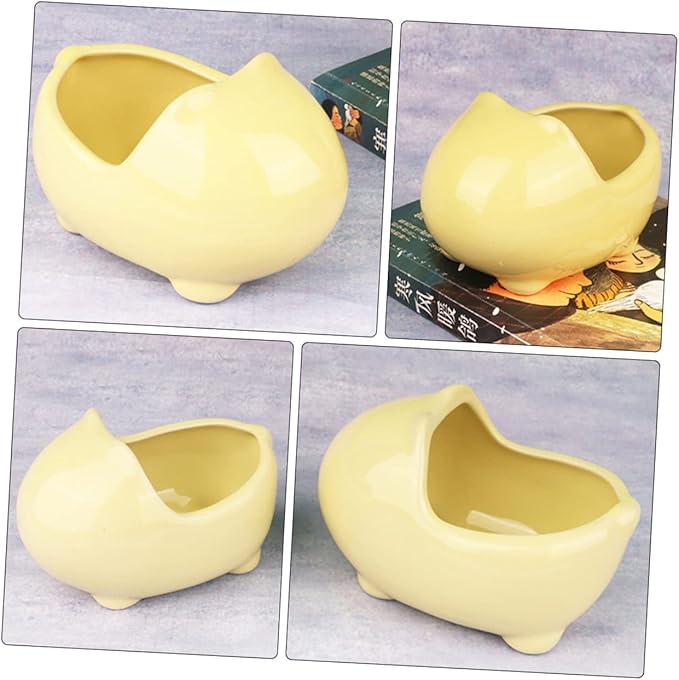Ceramic Hamster Bath Tub Guinea Pig Bathtub Pet Dust Bath Chinchilla House Multi-Purpose Nest Bed