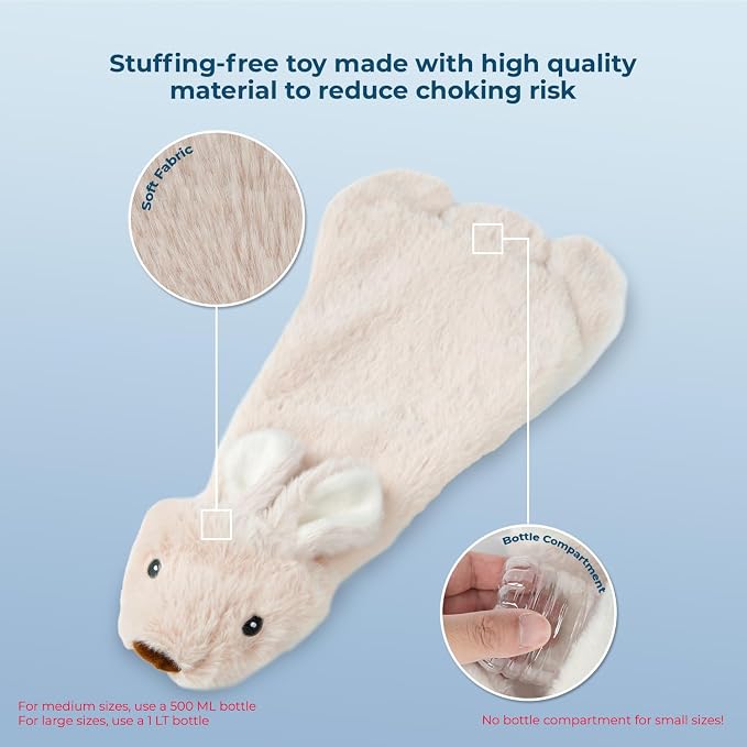 Best Pet Supplies Squeaky Dog Toys with Soft Durable Fabric for Small, Medium and Large Pets Interactive Toy for Indoor Play, Supports Active Biting and Play - Hare, Pig, Large